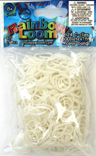 Rainbow Loom® OriginaL-gumičky-600ks-bílá