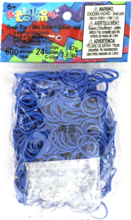 Rainbow Loom® Original-gumičky-600ks-ocean modrá