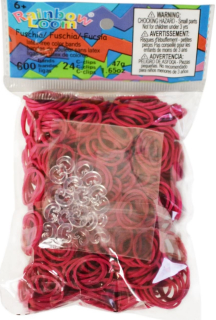 Rainbow Loom® Original-gumičky-600ks- fuchsia
