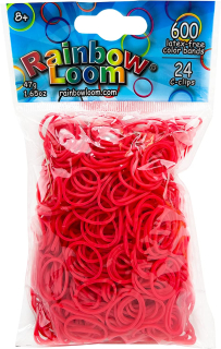 Rainbow Loom® Original-gumičky-600ks-červená