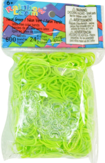 Rainbow Loom® Original-gumičky-600ks-světle zelená neon
