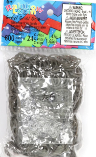 Rainbow Loom® Original-gumičky-600ks- šedá