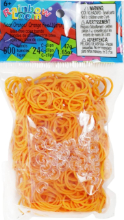 Rainbow Loom® Original-gumičky-600ks- Neon oranžová
