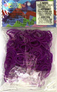 Rainbow Loom® Original-gumičky-300ks-neon lila