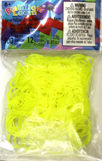 Rainbow Loom® Original-gumičky-300ks-neon žlutá