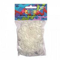 Rainbow Loom® Original-gumičky-300ks-bílá metalíza