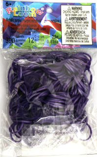 Rainbow Loom® Original-gumičky-300ks-fialová metalíza