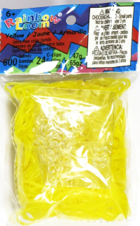 Rainbow Loom® Original-gumičky-600ks-transparentní žlutá