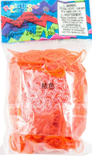 Rainbow Loom® Original-gumičky-600ks-transparentní oranžová